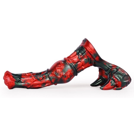 Gode Fantasy JOFORTIX 23 x 7cm Noir et Rouge Mat