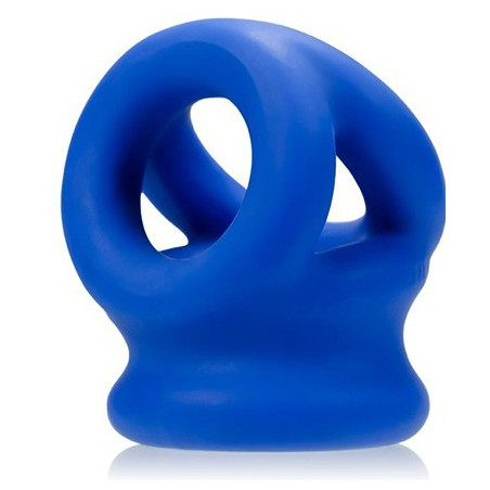 Ballstretcher Oxballs Bleu Tri Squeeze en TPR silicone