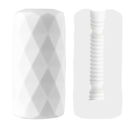 Masturbateur souple DIAMAL Surface striée de 14 cm