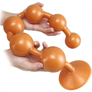 Boules anales Silicone SOMASS XL Orange de 58 cm