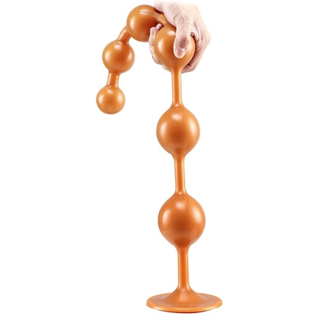 Boules anales Silicone SOMASS L Orange de 48 cm
