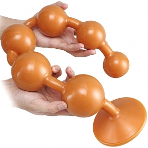 Boules anales Silicone SOMASS L Orange de 48 cm