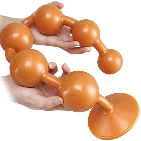 Boules anales en silicone SOMASS M Orange 39 cm