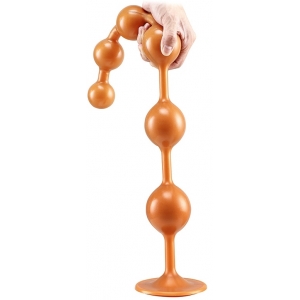 Boules anales en silicone SOMASS M Orange 39 cm