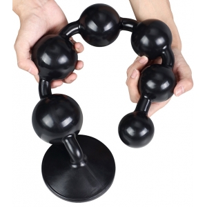 Boules anales Silicone SOMASS XL Noires 58 cm 
