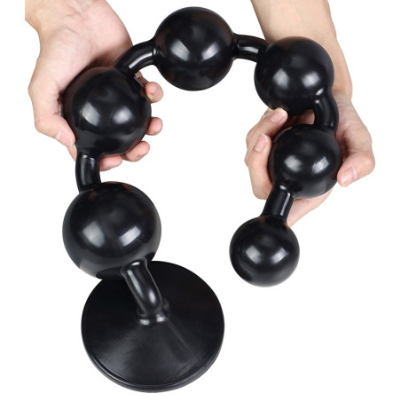 Boules anales Silicone SOMASS XL Noires 58 cm 