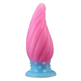 Plug Silicone Phosphorescent SPIRAL PIK S 12.5 x 5.2cm Rose 2