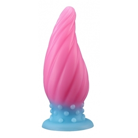 Plug Silicone Phosphorescent SPIRAL PIK L 18.5 x 7.2cm Rose 2