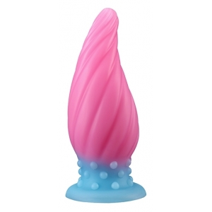 Plug Silicone Phosphorescent SPIRAL PIK M 15 x 6.2cm Rose