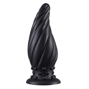 Plug Silicone SPIRAL PIK M 15 x 6.2cm Noir