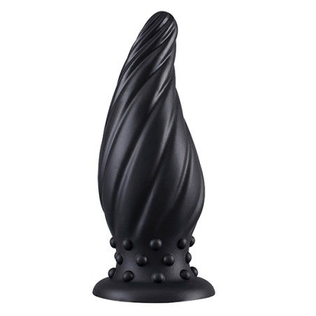 Plug Silicone SPIRAL PIK M 15 x 6.2cm Noir