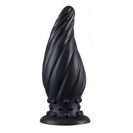Plug Silicone SPIRAL PIK L 18.5 x 7.2cm Noir 2