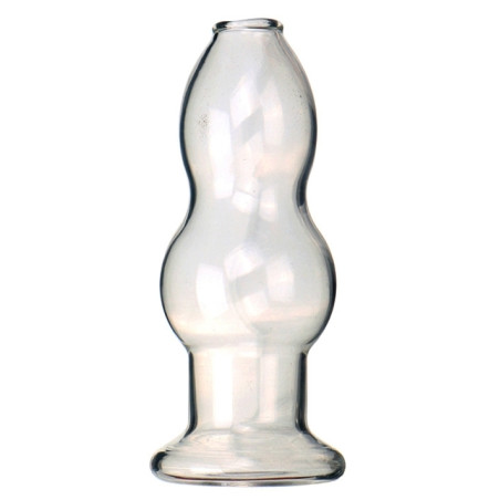Plug creux en verre HOLL'EAU M de 10 x 4.5 cm