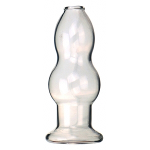 Plug creux en verre HOLL'EAU L de 12 x 5 cm