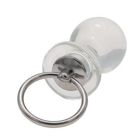 Plug en verre ROUNDY GLASS M de 9 x 4.5 cm