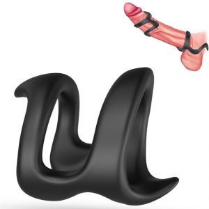 Double Anneau pénien U SHAPE de 28 mm de Diamètre