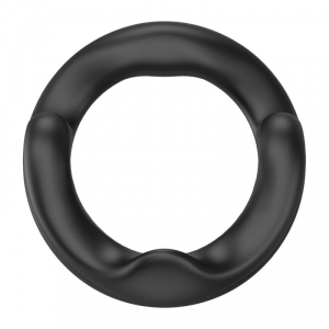 Double Anneau pénien H SHAPE Noir de Fukr - 28 mm