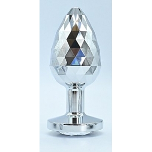 Plug Bijou IKONIK DIAMOND L 8 x 4 cm Argent