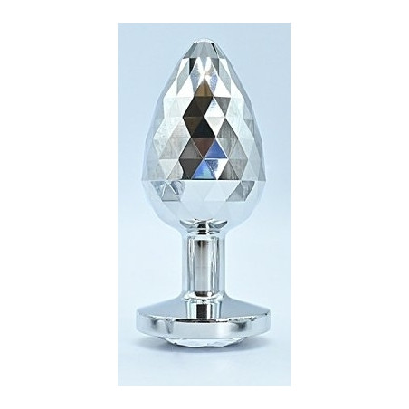 Plug Bijou IKONIK DIAMOND L 8 x 4 cm Argent