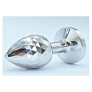 Plug Bijou IKONIK DIAMOND L 8 x 4 cm Argent