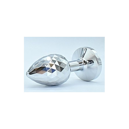 Plug Bijou IKONIK DIAMOND L 8 x 4 cm Argent