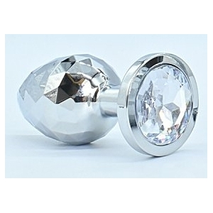 Plug Bijou IKONIK DIAMOND L 8 x 4 cm Argent