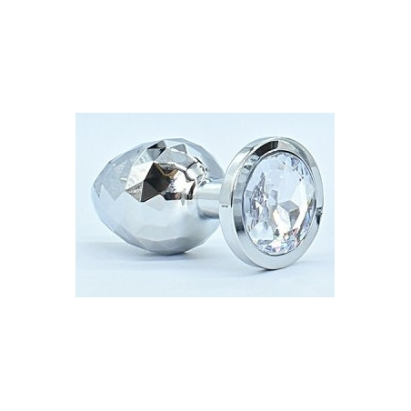 Plug Bijou IKONIK DIAMOND L 8 x 4 cm Argent