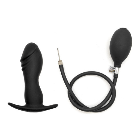 Plug gonflable en silicone GONFIK de 11.5 x 3.4 cm Noir