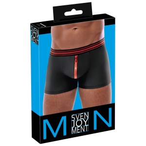 Boxer avec zip TILLIO noir et rouge de SvenJoyMent