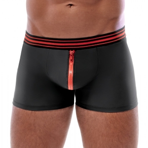 Boxer avec zip TILLIO noir et rouge de SvenJoyMent
