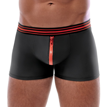 Boxer avec zip TILLIO noir et rouge de SvenJoyMent