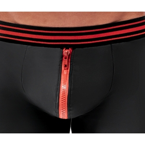 Boxer avec zip TILLIO noir et rouge de SvenJoyMent