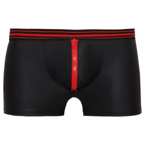 Boxer avec zip TILLIO noir et rouge de SvenJoyMent
