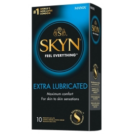 Préservatifs sans latex MANIX SKYN 53 mm x10 | Extra lubrifiés