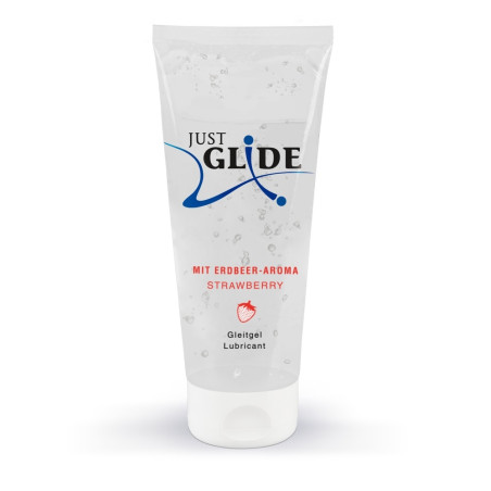 Lubrifiant Aromatisé FRAISE Just Glide 200ml Grand