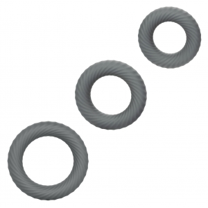 Lot de 3 Cockrings LINK UP Gris
