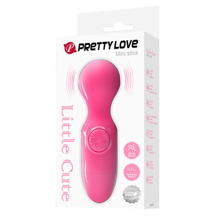 Mini Wand LITTLE CUTE Pretty Love 12cm Rose Fluo vif