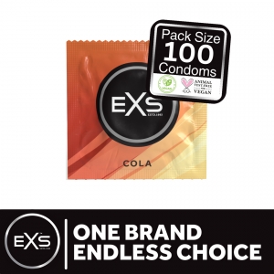 Préservatifs aromatisés COLA de EXS 54 mm x100