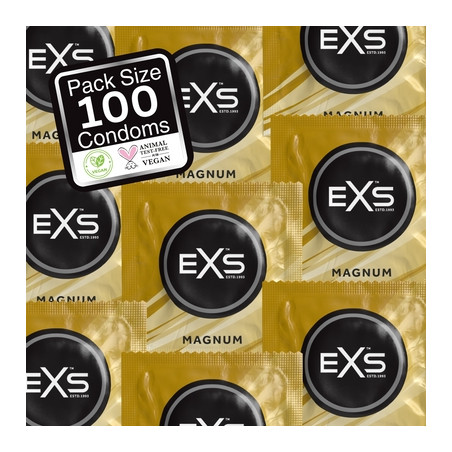 Préservatifs XXL MAGNUM de EXS 60 mm | Pack de 100