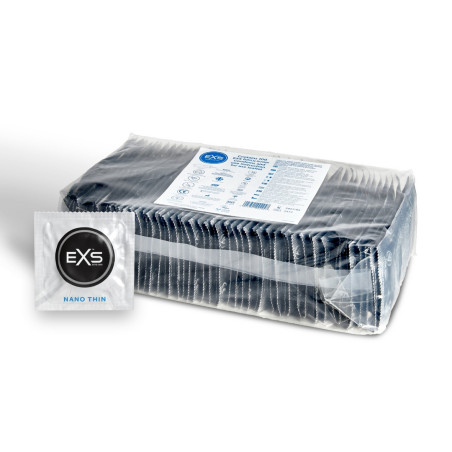 Préservatifs fins NANO THIN de EXS 53 mm | Pack de 100