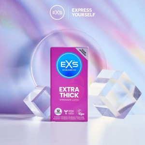 Préservatifs épais EXTRA THICK de EXS 53 mm | Boîte de 12
