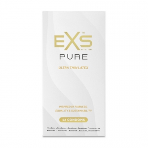 Préservatifs ultra fins PURE de EXS 53 mm | Boîte de 12