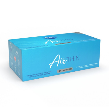 Préservatifs fins AIR THIN de EXS 56 mm | Pack de 144
