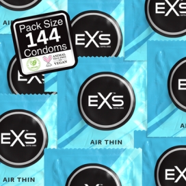 Préservatifs fins AIR THIN de EXS 56 mm | Pack de 144