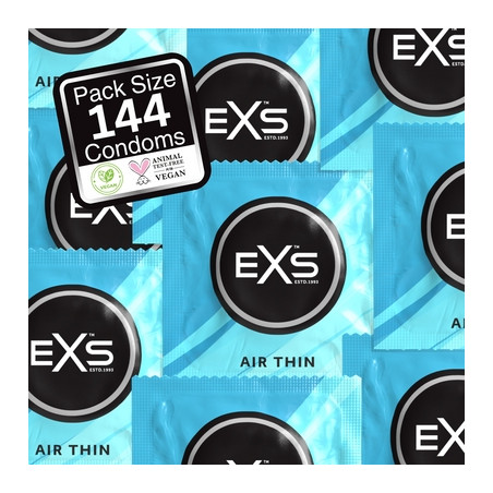 Préservatifs fins AIR THIN de EXS 56 mm | Pack de 144