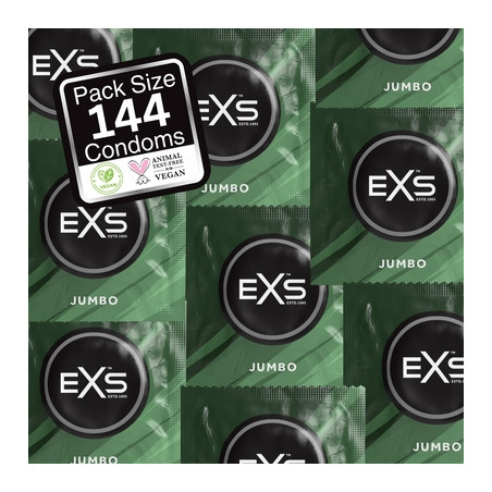 Préservatifs XXL JUMBO de EXS 69mm | Boîte de 144