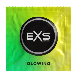 Préservatifs phosphorescents GLOWING 53 mm | Boîte de 3