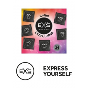 Préservatifs XXL JUMBO de EXS 69 mm | Pack de 24