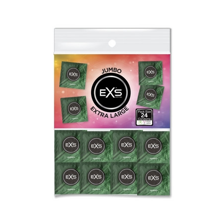 Préservatifs XXL JUMBO de EXS 69 mm | Pack de 24