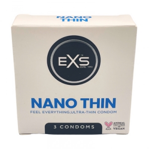 Préservatifs fins NANO THIN 53mm x3